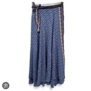 Good for you free people blue midi skirt